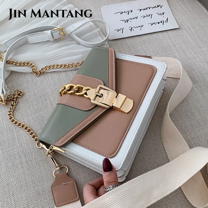 Small Contrast Color PU Leather Crossbody Long Belt Bags for Women 2023 Chain Shoulder Handbags Lady Luxury Female Women Handbag
Small Contrast Color PU Leather Crossbody Long Belt Bags for Women 2023 Chain Shoulder Handbags Lady Luxury Female Women Handbag
