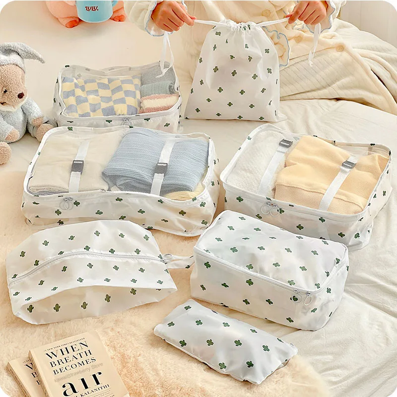 7pcs/ set Kawaii Travel Storage Organizer For Shoes Clothes Makeup Underwear Cute Cosmetic Bag Organizer Women Packaging Pouch
7pcs/ set Kawaii Travel Storage Organizer For Shoes Clothes Makeup Underwear Cute Cosmetic Bag Organizer Women Packaging Pouch