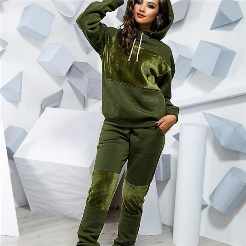 Slim Running Set Women Gym Clothes Solid Hooded Long Sleeve Pullover Sport Tops+Long Pants Set
Slim Running Set Women Gym Clothes Solid Hooded Long Sleeve Pullover Sport Tops+Long Pants Set