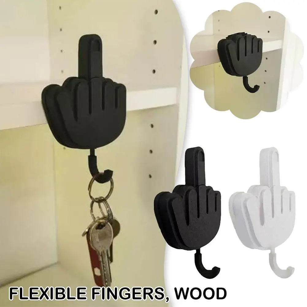 Retractable Middle Finger Hanging Hooks Key Holder Wall Creative Clothes Hanger Room Decoration Punch-free Sticky Keys Holder
Retractable Middle Finger Hanging Hooks Key Holder Wall Creative Clothes Hanger Room Decoration Punch-free Sticky Keys Holder