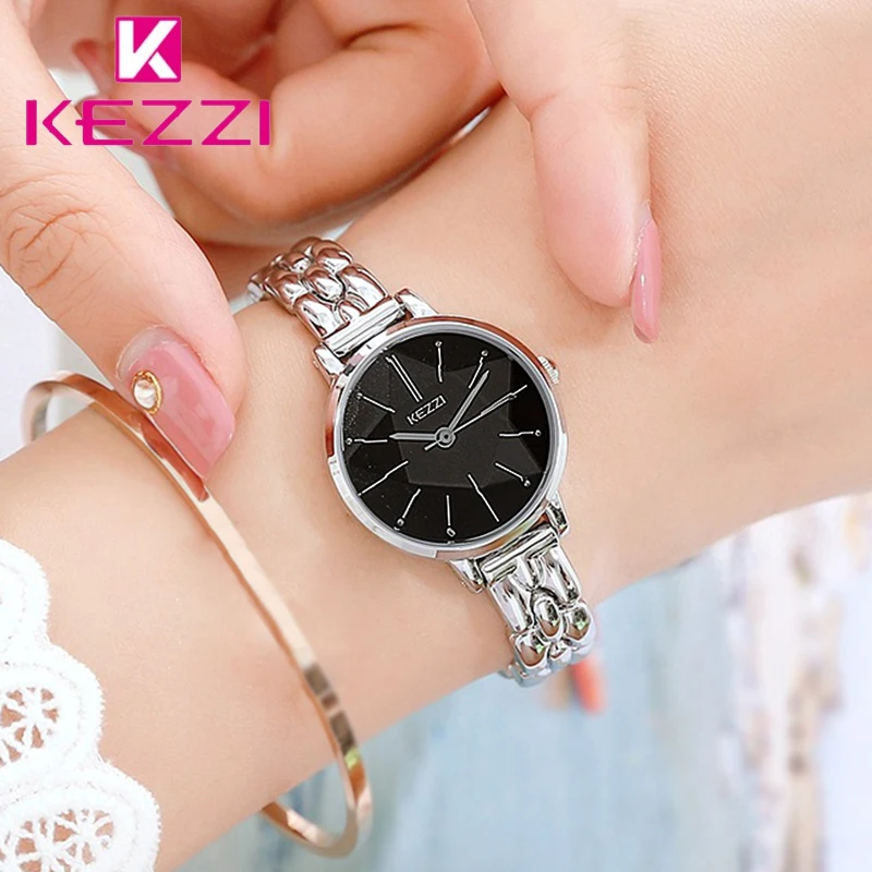 KEZZI Simple Women Stainless Steel Bracelet Watches Ladies Multi Cutting Surface Mirror Small Dail Quartz Watch 3 Colors
KEZZI Simple Women Stainless Steel Bracelet Watches Ladies Multi Cutting Surface Mirror Small Dail Quartz Watch 3 Colors
