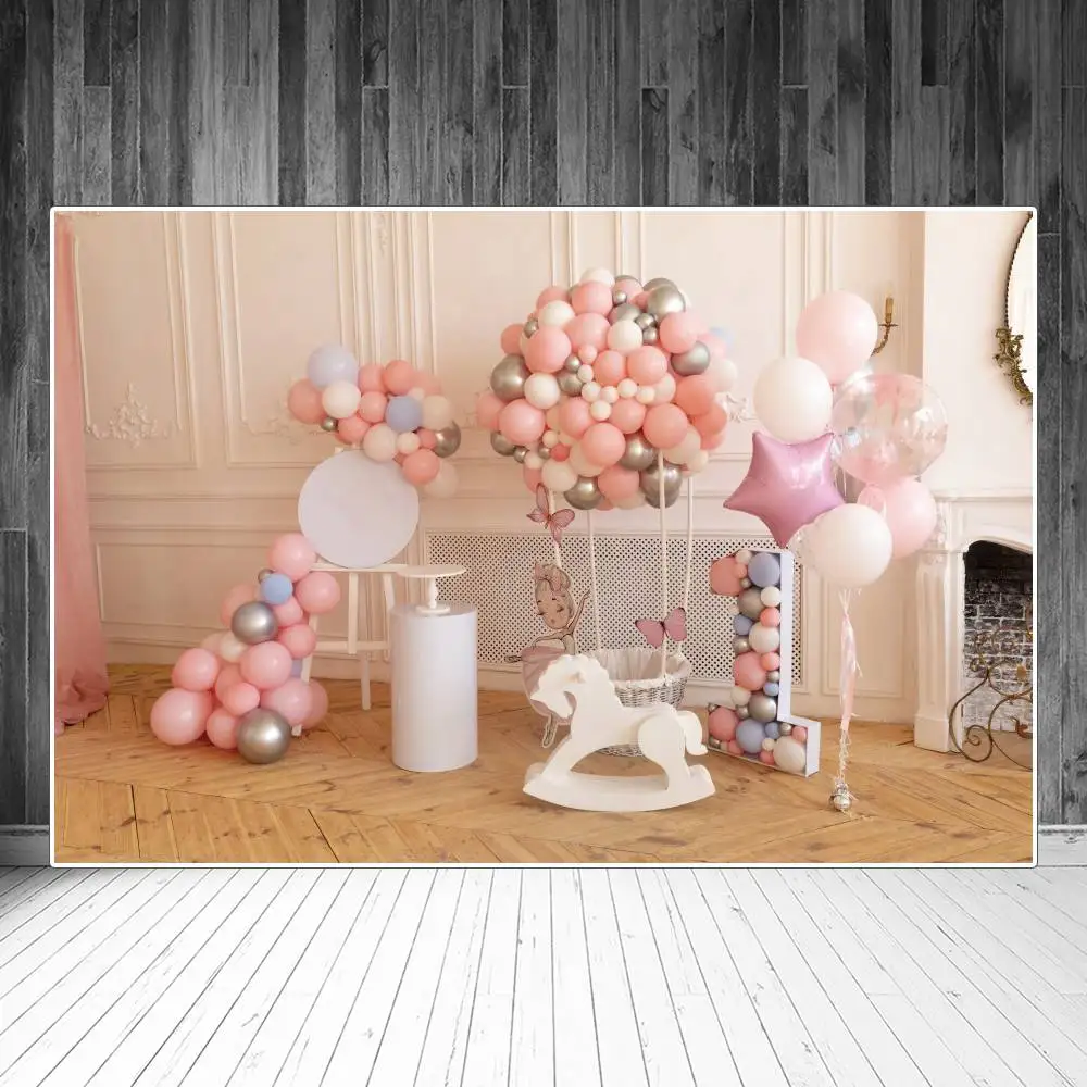 Girl 1St Birthday Party Photography Backdrops Decors Balloons Basket Interior Rocking Horse Custom Kid Photobooth Backgrounds
Girl 1St Birthday Party Photography Backdrops Decors Balloons Basket Interior Rocking Horse Custom Kid Photobooth Backgrounds