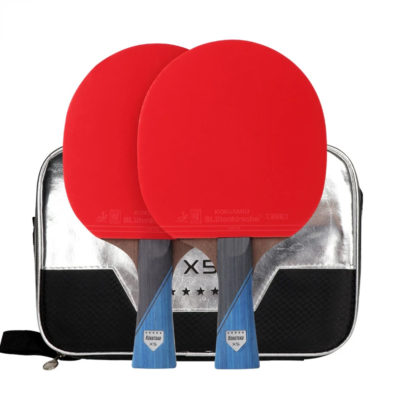 Professional 5 Star Table Tennis Racket Carbon Table Tennis Racket Racket Racket Set Rubber Acne Belt Bag
Professional 5 Star Table Tennis Racket Carbon Table Tennis Racket Racket Racket Set Rubber Acne Belt Bag