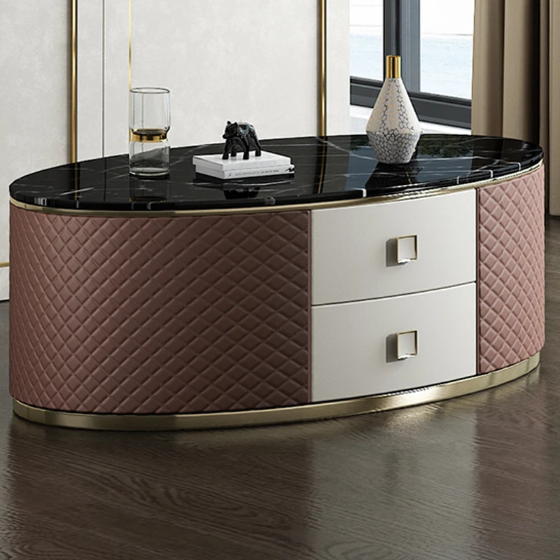 Light Luxury Coffee Table Rear Modern Style Oval Stainless Steel Diamond Grid Complete Gold-Plated Hong Kong-Style Bedside
Light Luxury Coffee Table Rear Modern Style Oval Stainless Steel Diamond Grid Complete Gold-Plated Hong Kong-Style Bedside