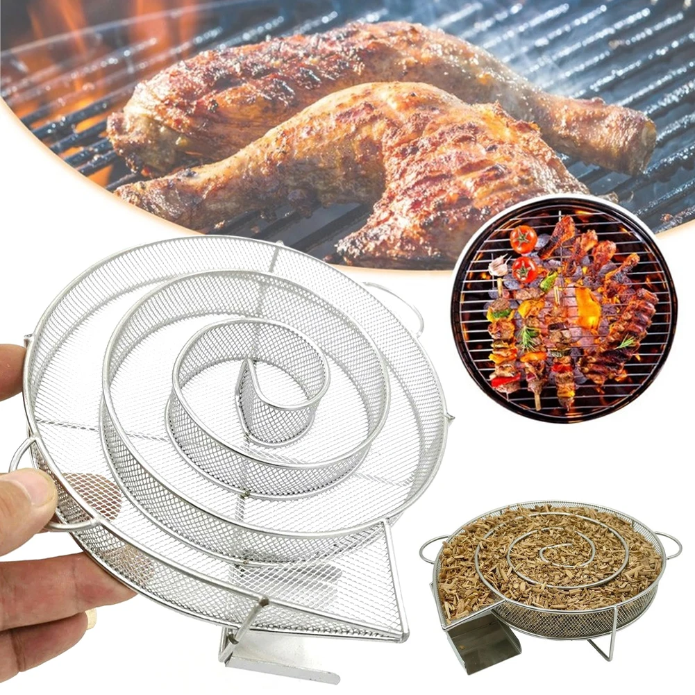 Cold Smoke Generator For BBQ Grill Or Smoker Wood Dust Hot And Cold Smoking Salmon Meat Burn Cooking Stainless Steel BBQ Tools
Cold Smoke Generator For BBQ Grill Or Smoker Wood Dust Hot And Cold Smoking Salmon Meat Burn Cooking Stainless Steel BBQ Tools