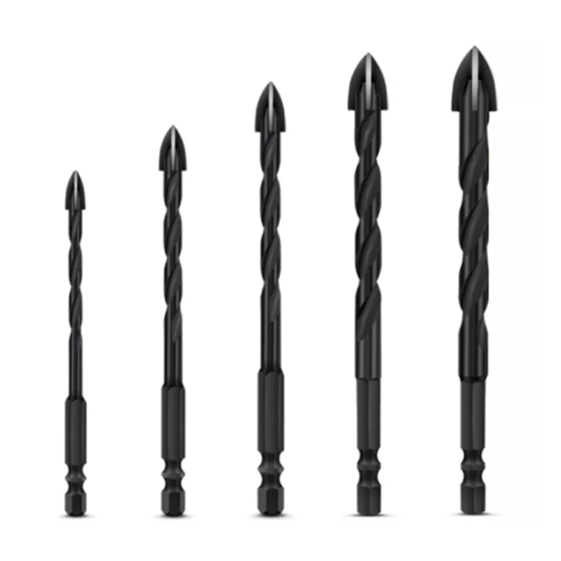 Glass Drill Bits,5Pcs Hex Shank Porcelain Ceramic Tile Glass Marble Cross Drill Bits Set Drilling Hole Saw 5/6/8/10/12Mm
Glass Drill Bits,5Pcs Hex Shank Porcelain Ceramic Tile Glass Marble Cross Drill Bits Set Drilling Hole Saw 5/6/8/10/12Mm