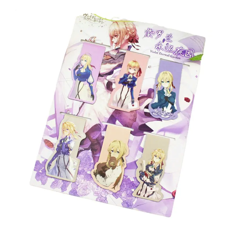 6pcs Violet Evergarden Anime Magnetic Bookmark Cartoon Magnet Bookmark Child Student Kawaii Gift Bookmarks Office Stationery
6pcs Violet Evergarden Anime Magnetic Bookmark Cartoon Magnet Bookmark Child Student Kawaii Gift Bookmarks Office Stationery