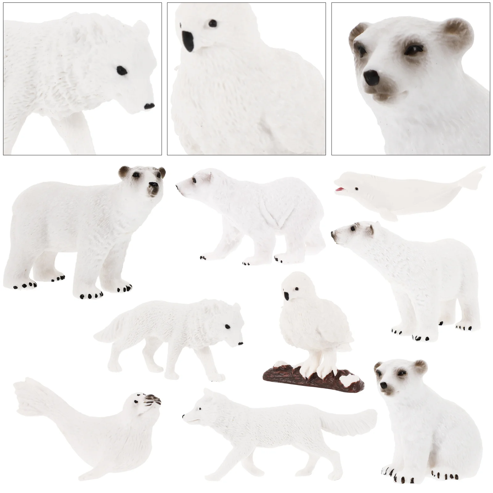 

9pcs Figurines Toys Figures Set Bear Family Miniature Figurines Favors ( Random Style )