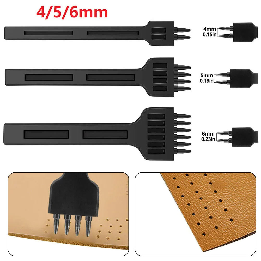 4/6/8mm Leather Black Round Hole Row Punch Craft Tool DIY Stitching Hole Puncher Sewing Carving Work Saddle Set Hand Tools
4/6/8mm Leather Black Round Hole Row Punch Craft Tool DIY Stitching Hole Puncher Sewing Carving Work Saddle Set Hand Tools