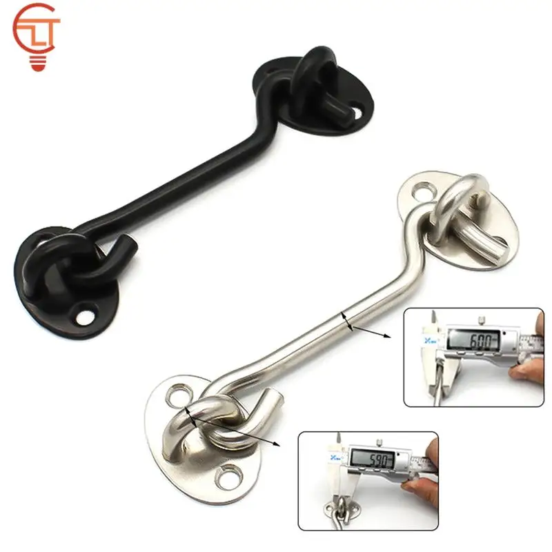 1Set 3inch/4inch/6inch Crescent Window Lock With Safety Switch Cabin Hook Door Latch Lock Catch Holder With Install Screws New
1Set 3inch/4inch/6inch Crescent Window Lock With Safety Switch Cabin Hook Door Latch Lock Catch Holder With Install Screws New