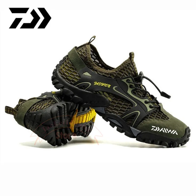2023 Daiwa Men's Fishing Shoes Outdoor Sports Wading Shoes Breathable Mesh Hiking Shoes Beach Shoes Non-slip Fishing Sneakers
2023 Daiwa Men's Fishing Shoes Outdoor Sports Wading Shoes Breathable Mesh Hiking Shoes Beach Shoes Non-slip Fishing Sneakers