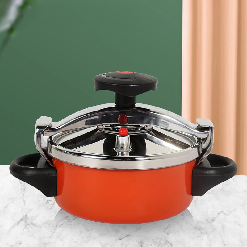 Pressure Cooker Dual-Use Gas Induction Soup Cooker Universal Pot Stainless Steel Mini Pressure Cooker Safe And Easy To Clean 
Pressure Cooker Dual-Use Gas Induction Soup Cooker Universal Pot Stainless Steel Mini Pressure Cooker Safe And Easy To Clean