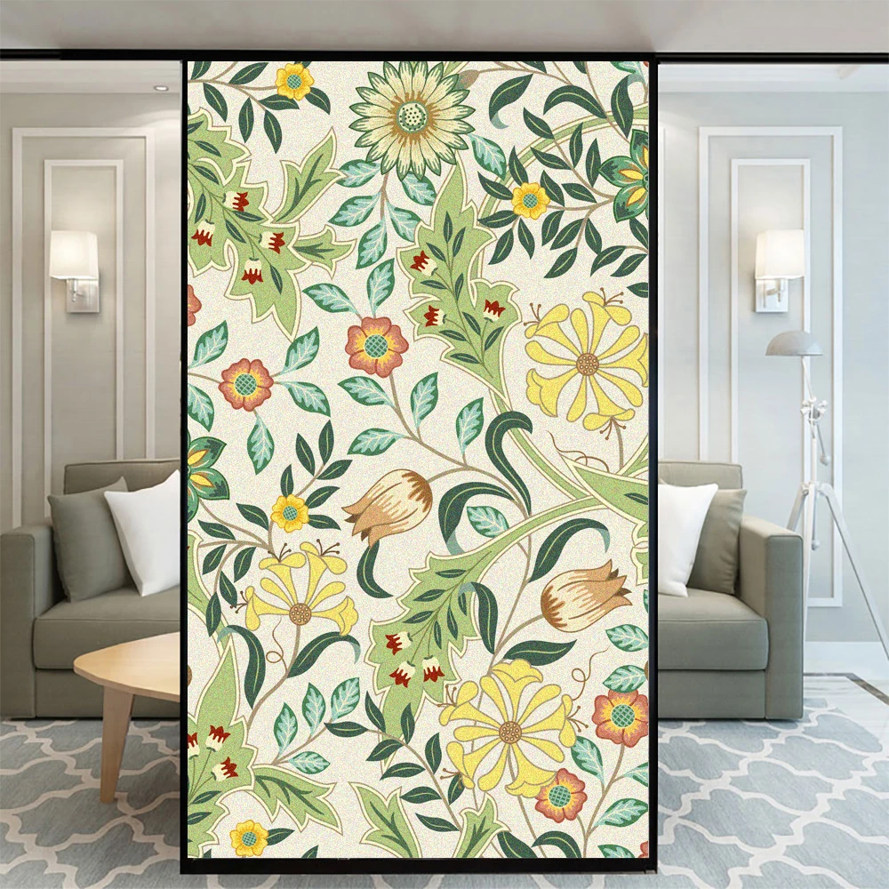 Flowers Window Privacy Film Glue-free Decorative Glass Covering Static Cling Tint Frosted Window Stickers for Home
Flowers Window Privacy Film Glue-free Decorative Glass Covering Static Cling Tint Frosted Window Stickers for Home