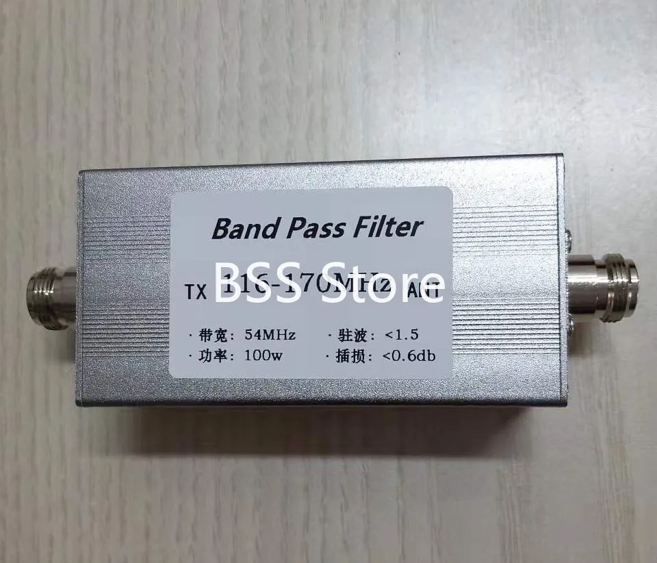 

Band Pass Filter N Female BPF 116-170MHz Anti-interference Improve Selectivity Increase Communication module sensor