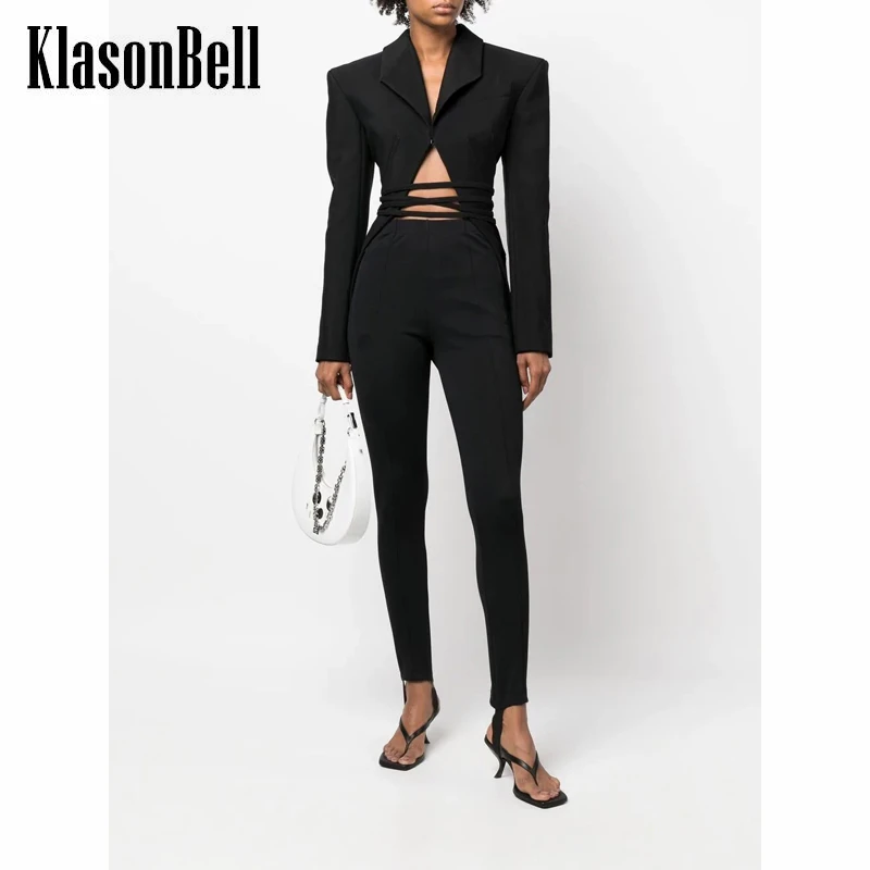 10.4 KlasonBell Fashion Lace-Up Design Blazer Jacket Or Hollow Out With Belt High Waist Casual Straight Pants Set Women
10.4 KlasonBell Fashion Lace-Up Design Blazer Jacket Or Hollow Out With Belt High Waist Casual Straight Pants Set Women