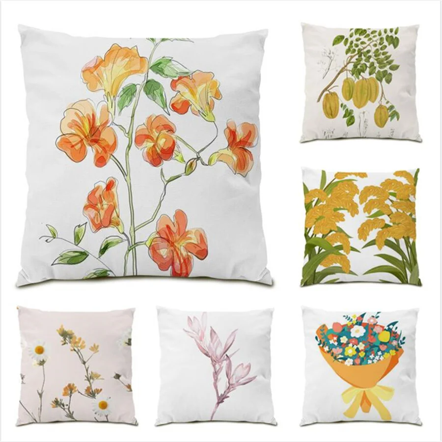Ornamental Pillows for Living Room Sofa Decorative Pillow Cases Leaf Flower Series Home Decoration Polyester Linen Velvet E0243
Ornamental Pillows for Living Room Sofa Decorative Pillow Cases Leaf Flower Series Home Decoration Polyester Linen Velvet E0243
