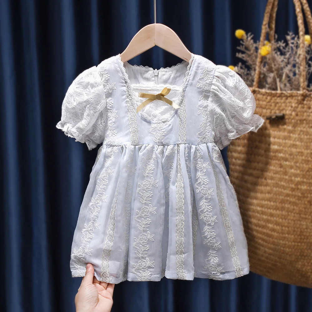 Girls Dress 2022 New Summer Baby Lolita Tutu Skirt Puff Sleeve Summer Princess Dress Children Kids Dresses for Girls 
Girls Dress 2022 New Summer Baby Lolita Tutu Skirt Puff Sleeve Summer Princess Dress Children Kids Dresses for Girls
