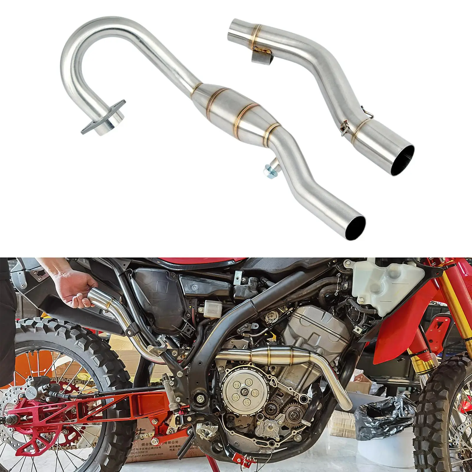 Выхлопная труба Mid без шнуровки из нержавеющей стали подходит для Crf250L Rally 12-21
Выхлопная труба Mid без шнуровки из нержавеющей стали подходит для Crf250L Rally 12-21