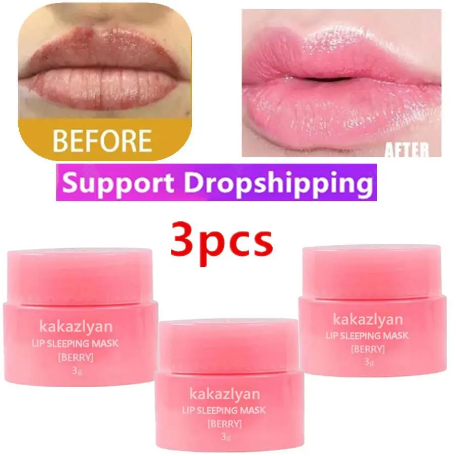 3X 3g South Korea Lip Sleep Mask Night Sleep Maintenance Moisturizing Lip Gloss Bleach Cream Nourishing Lip Care Lip Balm
3X 3g South Korea Lip Sleep Mask Night Sleep Maintenance Moisturizing Lip Gloss Bleach Cream Nourishing Lip Care Lip Balm