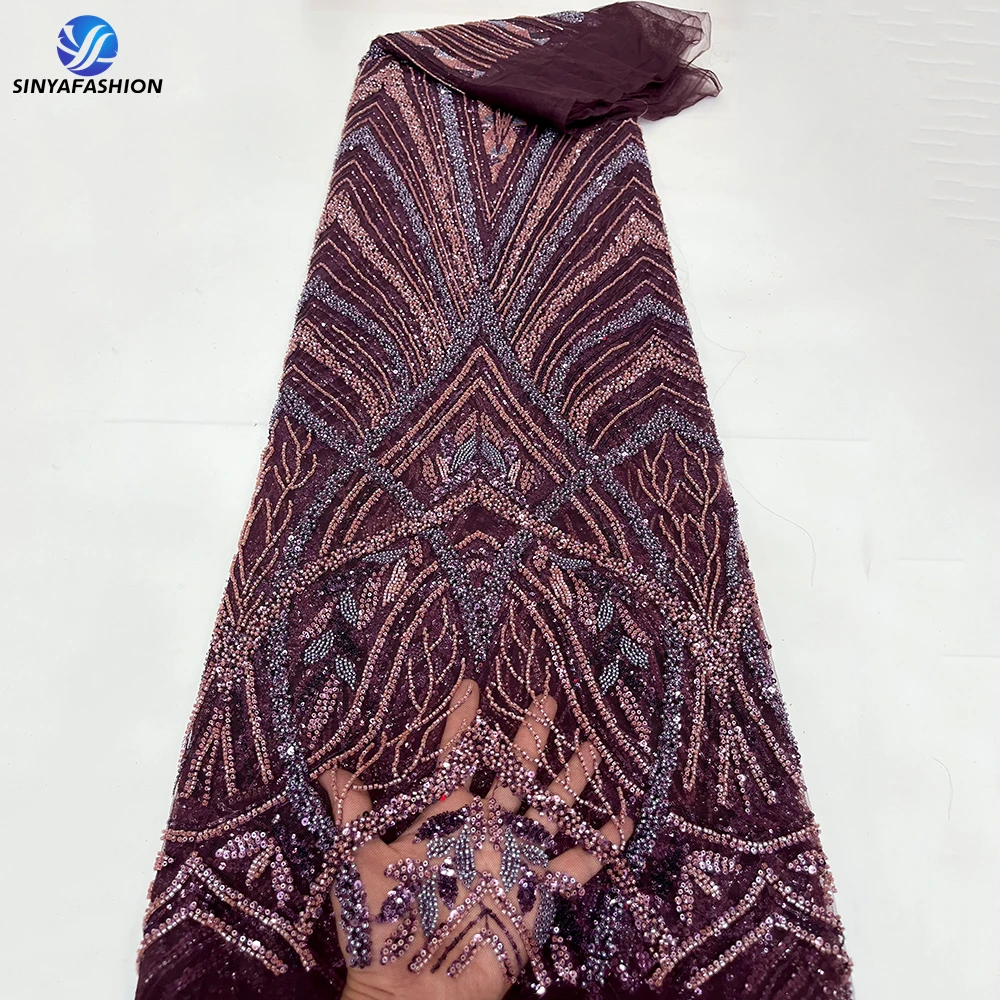 Sinya High Quality Heavy Beaded Lace Fabric African Nigeria Tulle Fully Beads Bridal Lace Fabric For Wedding Dress
Sinya High Quality Heavy Beaded Lace Fabric African Nigeria Tulle Fully Beads Bridal Lace Fabric For Wedding Dress