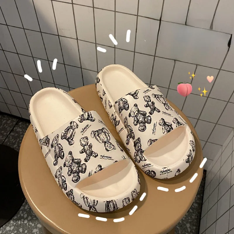 Women's Slippers Platform Kawaii Shoes Summer Flats Fashion Casual Cute Bear Ladies Slides Non-slip Beach Home Dropshipping
Women's Slippers Platform Kawaii Shoes Summer Flats Fashion Casual Cute Bear Ladies Slides Non-slip Beach Home Dropshipping