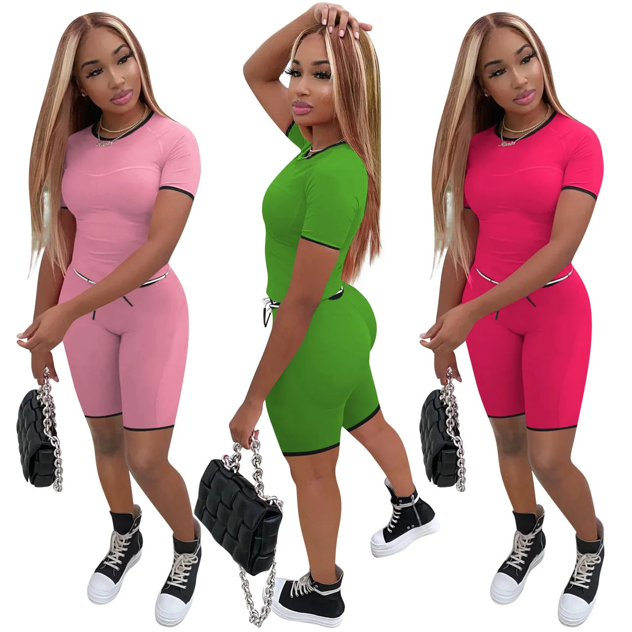 Casaul Women Tracksuit Biker Two Piece Set Shirt + Pants Sportsuit Matching Set Streetwear Clothes For Women Outfit 
Casaul Women Tracksuit Biker Two Piece Set Shirt + Pants Sportsuit Matching Set Streetwear Clothes For Women Outfit