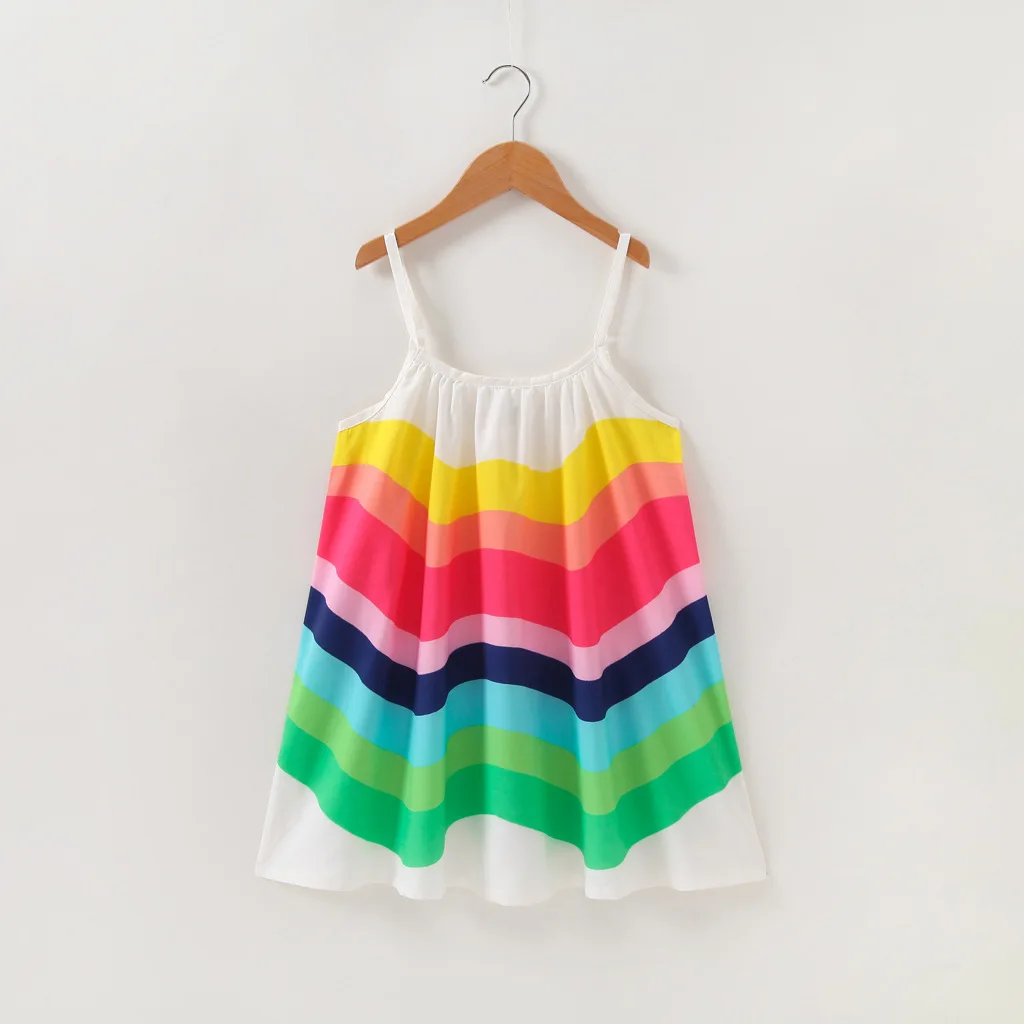 Chiffon Rainbow Slip Dress Baby Kids Girls Clothes Summer Hot Sleeveless Printed Dresses Children Fashion Beach Boho Vestidos
Chiffon Rainbow Slip Dress Baby Kids Girls Clothes Summer Hot Sleeveless Printed Dresses Children Fashion Beach Boho Vestidos
