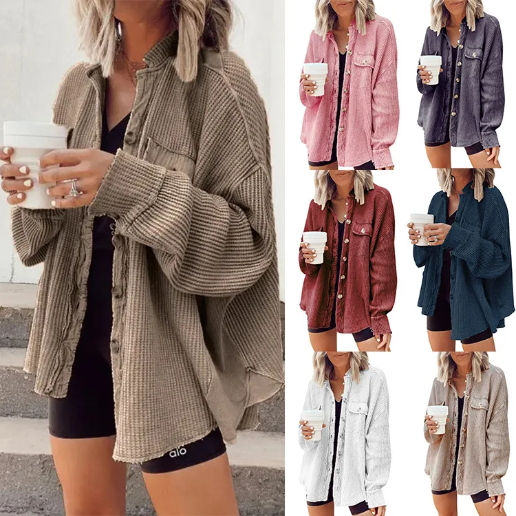 2022 Autumn New Women Jacket Coat Fashion Casual Lapel Pocket Stitching Irregular Shirt Jacket Women Coat
2022 Autumn New Women Jacket Coat Fashion Casual Lapel Pocket Stitching Irregular Shirt Jacket Women Coat