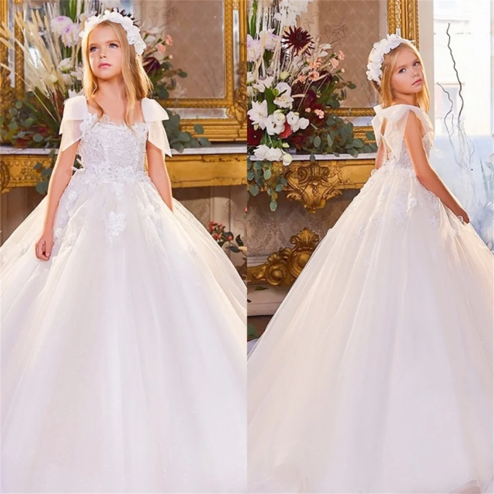 Платья для первого причастия, элегантное кружевное платье с принтом принцессы, ангела, цветок, платье для девочек, Свадебная вечеринка, Бальное, красивое, конкурсное, детский подарок 
Платья для первого причастия, элегантное кружевное платье с принтом принцессы, ангела, цветок, платье для девочек, Свадебная вечеринка, Бальное, красивое, конкурсное, детский подарок
