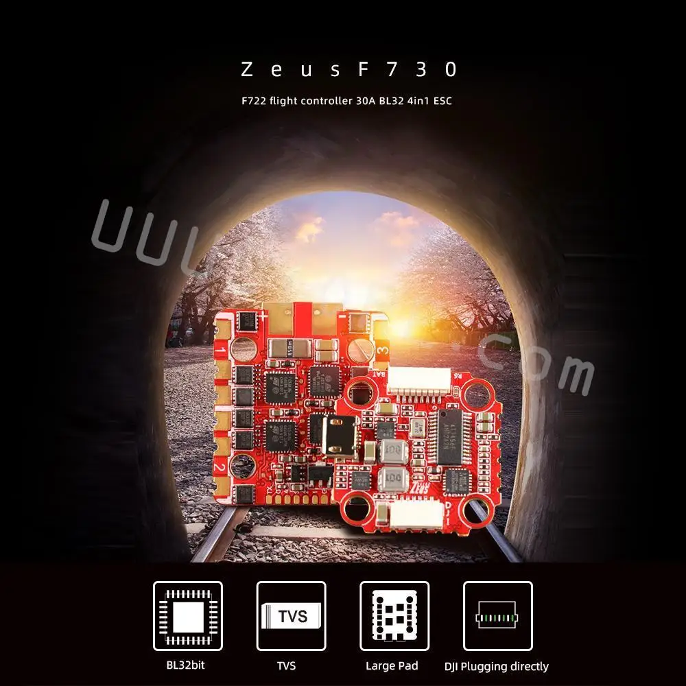 20X20mm HGLRC Zeus F730 STACK 3-6S F722 Flight Controller 30A BL32 4in1 ESC Support Caddx DJI Air Unit for FPV Racing Drone
20X20mm HGLRC Zeus F730 STACK 3-6S F722 Flight Controller 30A BL32 4in1 ESC Support Caddx DJI Air Unit for FPV Racing Drone