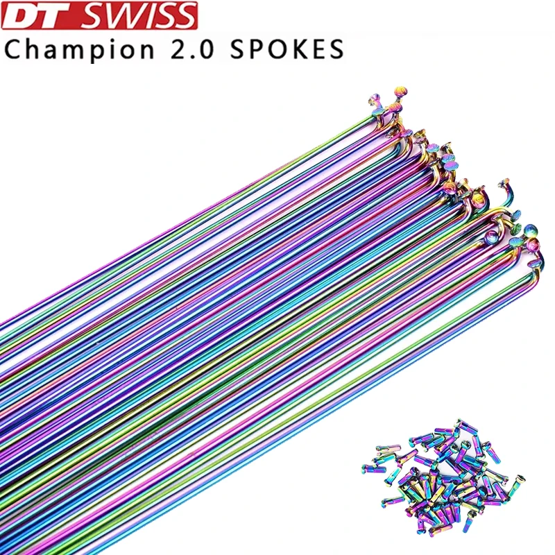 Bicycle Spokes DT Swiss Champion 2.0 Round Spokes J-bend/straight Pull Head Bicycle Spokes Colorful Bicycle Spokes Copper Cap
Bicycle Spokes DT Swiss Champion 2.0 Round Spokes J-bend/straight Pull Head Bicycle Spokes Colorful Bicycle Spokes Copper Cap