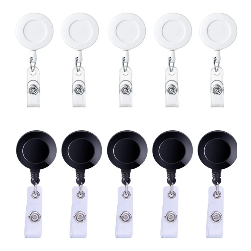 10pcs Black White Retractable Badge Holder ID Badges Reel Clip ID Badge Holder Work Badge Gfit for Doctor Nurse Charm Gift
10pcs Black White Retractable Badge Holder ID Badges Reel Clip ID Badge Holder Work Badge Gfit for Doctor Nurse Charm Gift