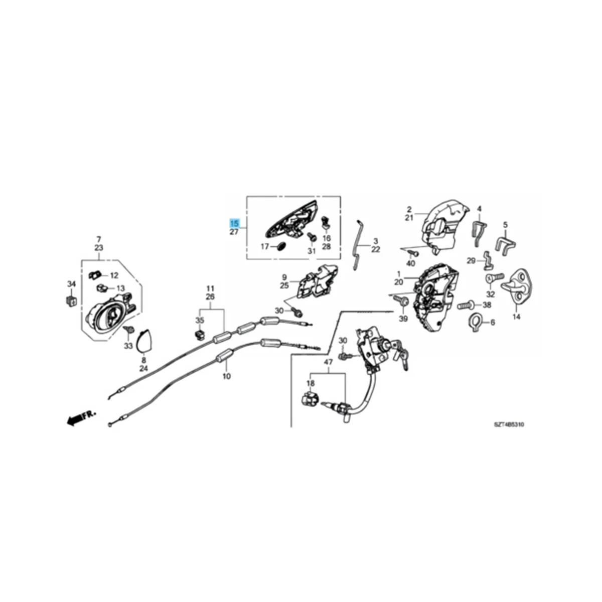 Left Side Door Outer Handle Assy with Key Hole for CRZ -Z ZF1 ZF2 2011-2015 72181--G01ZC LH
Left Side Door Outer Handle Assy with Key Hole for CRZ -Z ZF1 ZF2 2011-2015 72181--G01ZC LH
