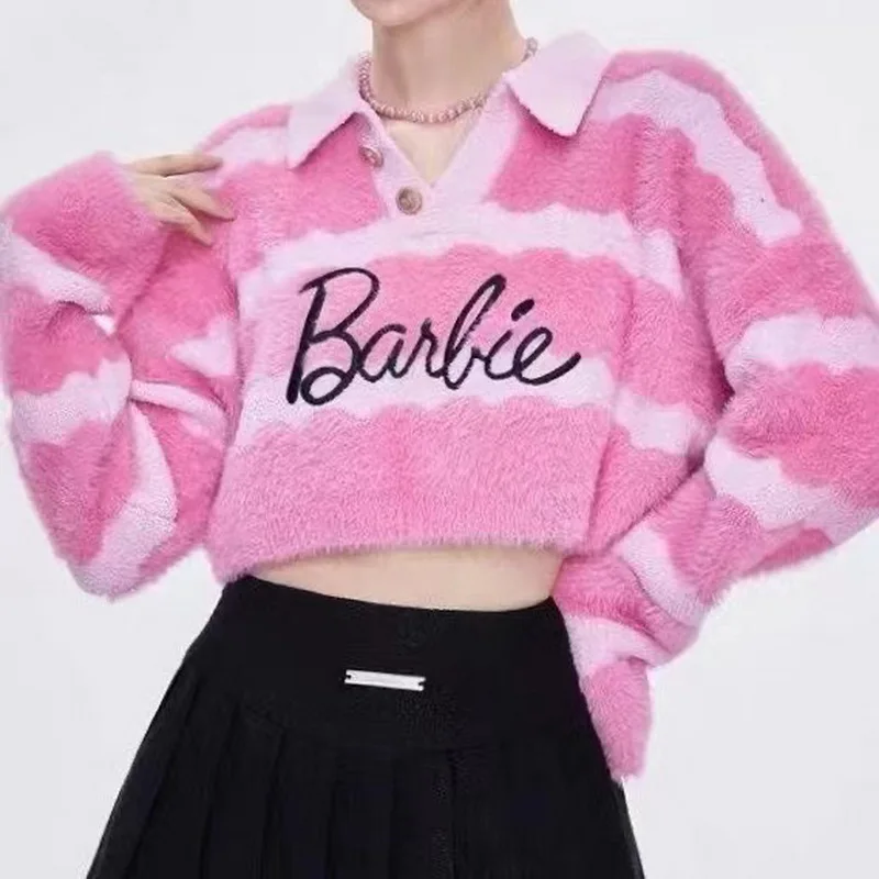 Stripe Knitted Sweater Women Korea V Neck Pullover Kawaii Sweater Soft Autumn Winter Sexy Ladies Knitwear Crop Tops Pink
Stripe Knitted Sweater Women Korea V Neck Pullover Kawaii Sweater Soft Autumn Winter Sexy Ladies Knitwear Crop Tops Pink