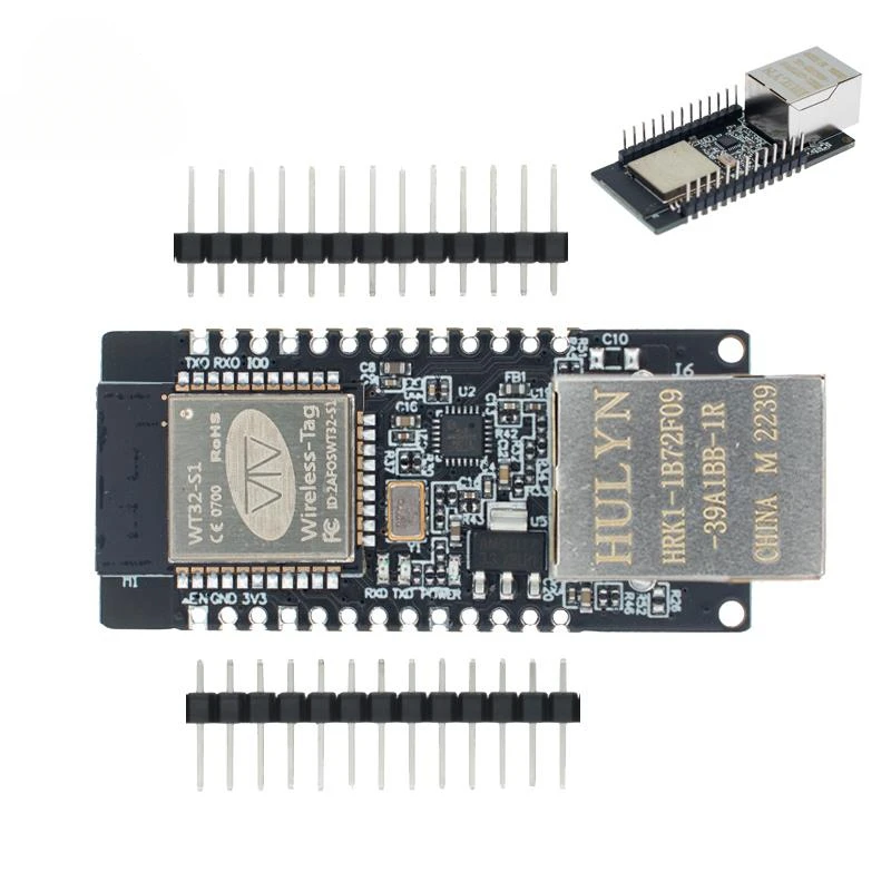 WT32-ETH01 Embedded Serial Port Networking Bluetooth-compatible Ethernet WIFI Combo Gateway MCU ESP32 Wireless Module WT32 ETH01
WT32-ETH01 Embedded Serial Port Networking Bluetooth-compatible Ethernet WIFI Combo Gateway MCU ESP32 Wireless Module WT32 ETH01