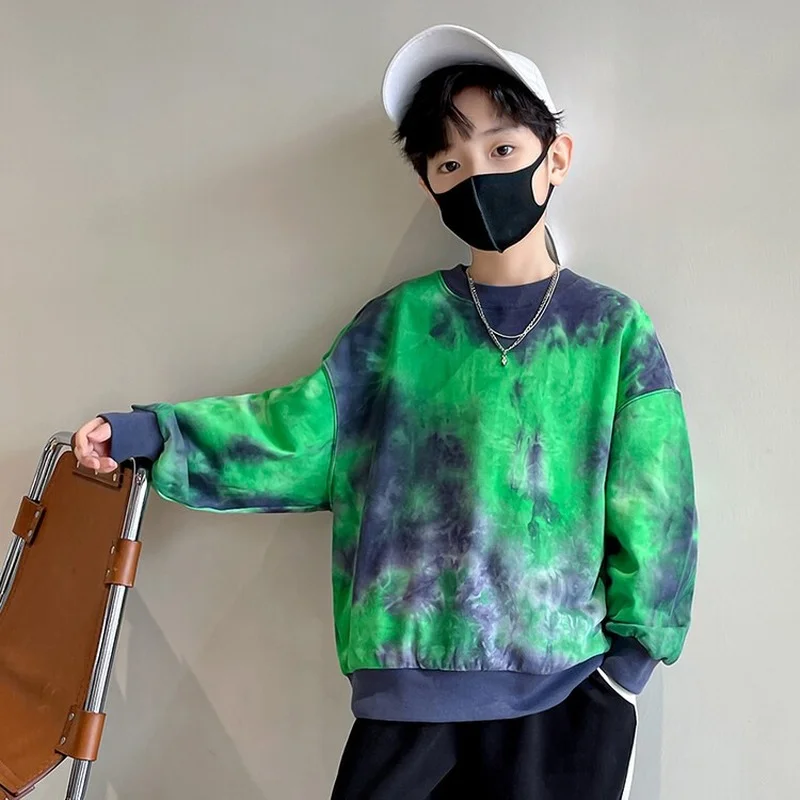 Teen Boys Clothing Pullover Hoodies Spring Autumn Fashion New Tops Kids Clothes Tie-dye Fake Two-piece Sweatshirts 8 10 12 14 Y
Teen Boys Clothing Pullover Hoodies Spring Autumn Fashion New Tops Kids Clothes Tie-dye Fake Two-piece Sweatshirts 8 10 12 14 Y