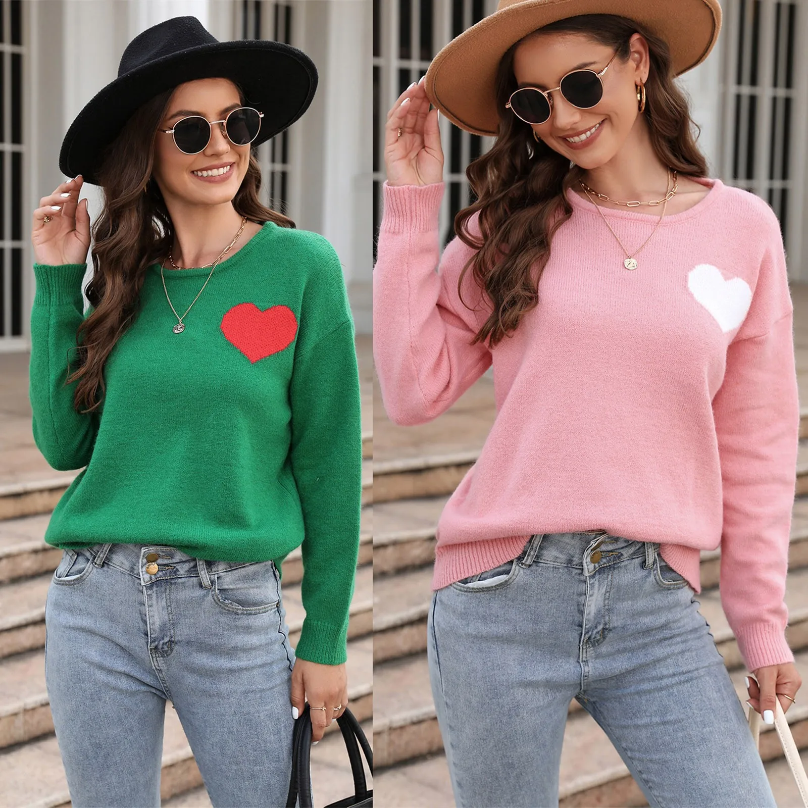Women's Autumn&Spring Vintages Day Cute Santa Head Pattern Knit Sweater Soft And Smooth Beautiful Sweater Hoodies Sweaters
Women's Autumn&Spring Vintages Day Cute Santa Head Pattern Knit Sweater Soft And Smooth Beautiful Sweater Hoodies Sweaters