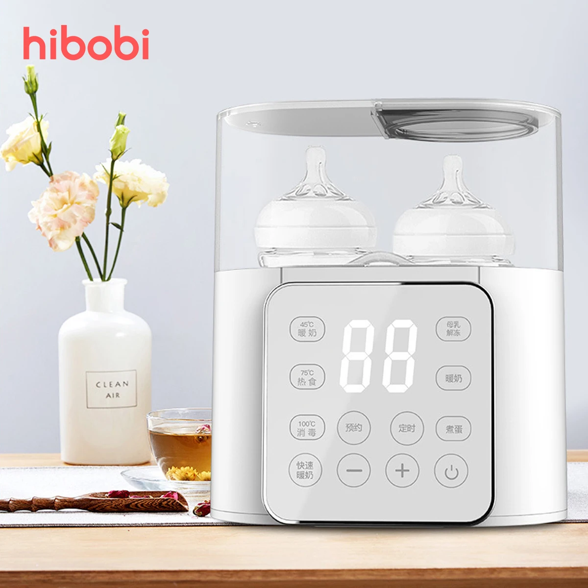 hibobi Baby Bottle Warmer 9-in-1 Fast Baby Food Heater BPA Free Warmer with ACcurate Temperature Control Breatmilk
hibobi Baby Bottle Warmer 9-in-1 Fast Baby Food Heater BPA Free Warmer with ACcurate Temperature Control Breatmilk