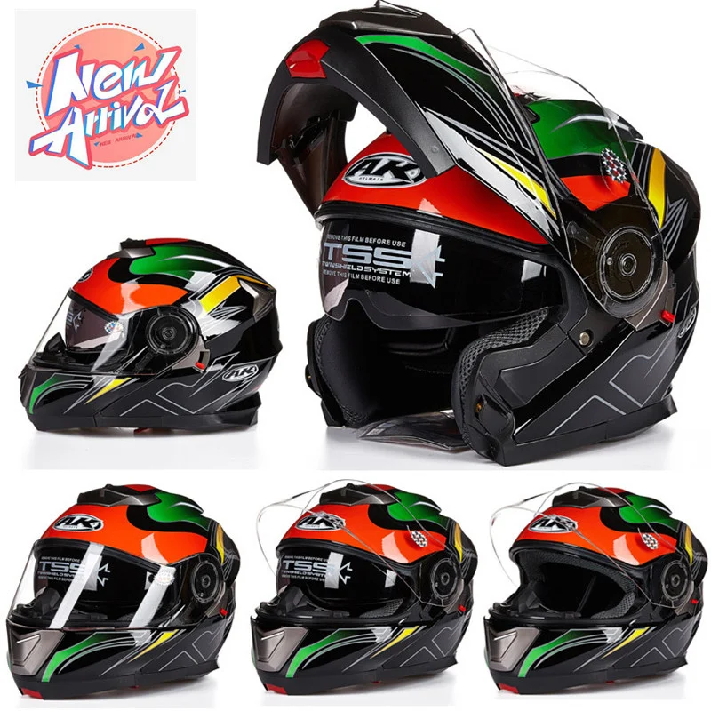 AK New Arrivals High Quality Full Face Motorcycle Helmet Men Women Racing Motorcycle Helmets Dual Lens Anti-fog Capacete De Moto
AK New Arrivals High Quality Full Face Motorcycle Helmet Men Women Racing Motorcycle Helmets Dual Lens Anti-fog Capacete De Moto