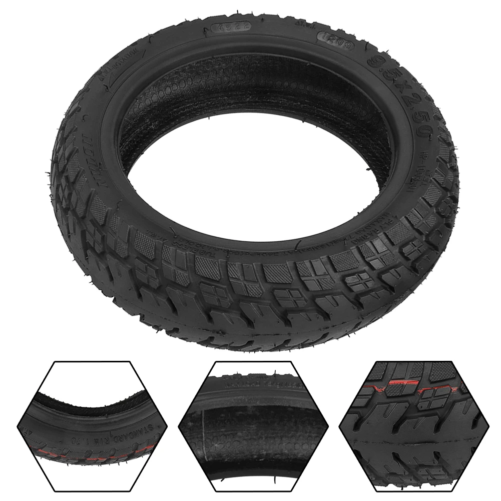 9.5 Inch 9.5*2.50 Tubeless Off-Road Tyre Black Rubber Tire For NIU KQI3 Electric Scooter 9.5x2.5 Tubeless Tire Durable Wearproof
9.5 Inch 9.5*2.50 Tubeless Off-Road Tyre Black Rubber Tire For NIU KQI3 Electric Scooter 9.5x2.5 Tubeless Tire Durable Wearproof
