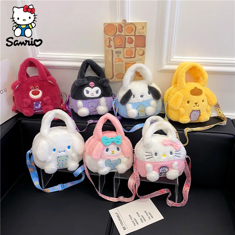 Sanrio Plush Bag Cinnamoroll Crossbody Bag Kuromi Shoulder Bag Hello Kitty Female Bag Stuffed Plush Handbag Children Gifts Toys
Sanrio Plush Bag Cinnamoroll Crossbody Bag Kuromi Shoulder Bag Hello Kitty Female Bag Stuffed Plush Handbag Children Gifts Toys