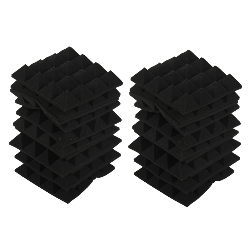 24 Pcs -Soundproofing Foam Sound Absorption Pyramid Studio Treatment Wall Panels
24 Pcs -Soundproofing Foam Sound Absorption Pyramid Studio Treatment Wall Panels