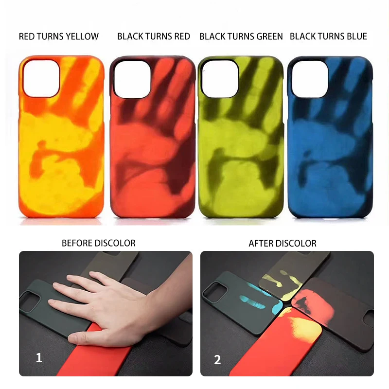 Heat Sensitive Hard PC PU Phone Case For iPhone 13 12 11 Pro Max Funny Thermal Sensor Back Cover For iPhone X Xs Max XR 8 7 Plus
Heat Sensitive Hard PC PU Phone Case For iPhone 13 12 11 Pro Max Funny Thermal Sensor Back Cover For iPhone X Xs Max XR 8 7 Plus