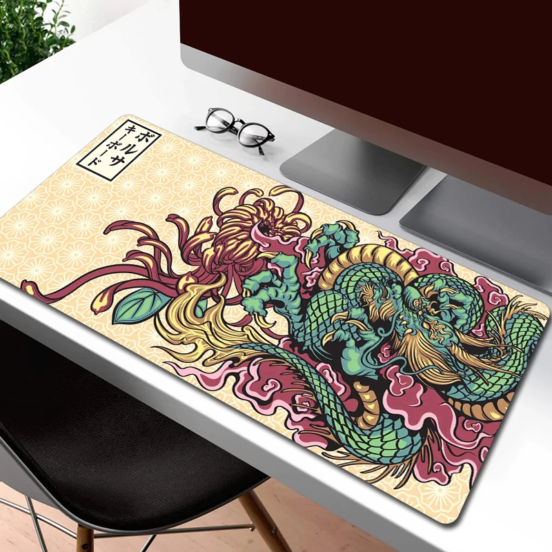 Коврик для мыши XXL Dragon Art Otaku, нескользящий коврик для компьютерной мыши, большой офисный коврик для мыши для ноутбука с фиксируемыми краями и HD-принтом 
Коврик для мыши XXL Dragon Art Otaku, нескользящий коврик для компьютерной мыши, большой офисный коврик для мыши для ноутбука с фиксируемыми краями и HD-принтом