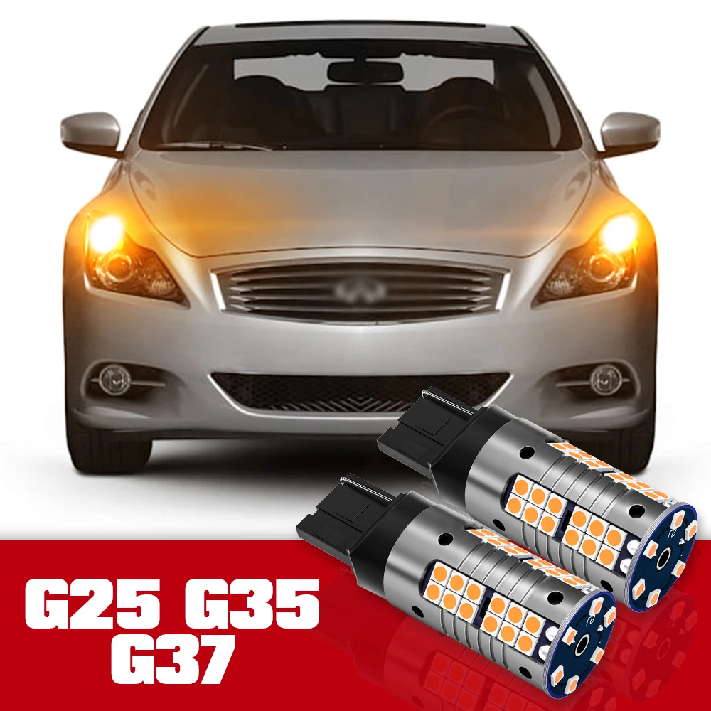 2pcs Turn Signal Light Accessories LED Bulb Lamp For Infiniti G25 G35 G37 2003 2004 2005 2006 2008 2009 2010 2011 2012 2013 
2pcs Turn Signal Light Accessories LED Bulb Lamp For Infiniti G25 G35 G37 2003 2004 2005 2006 2008 2009 2010 2011 2012 2013