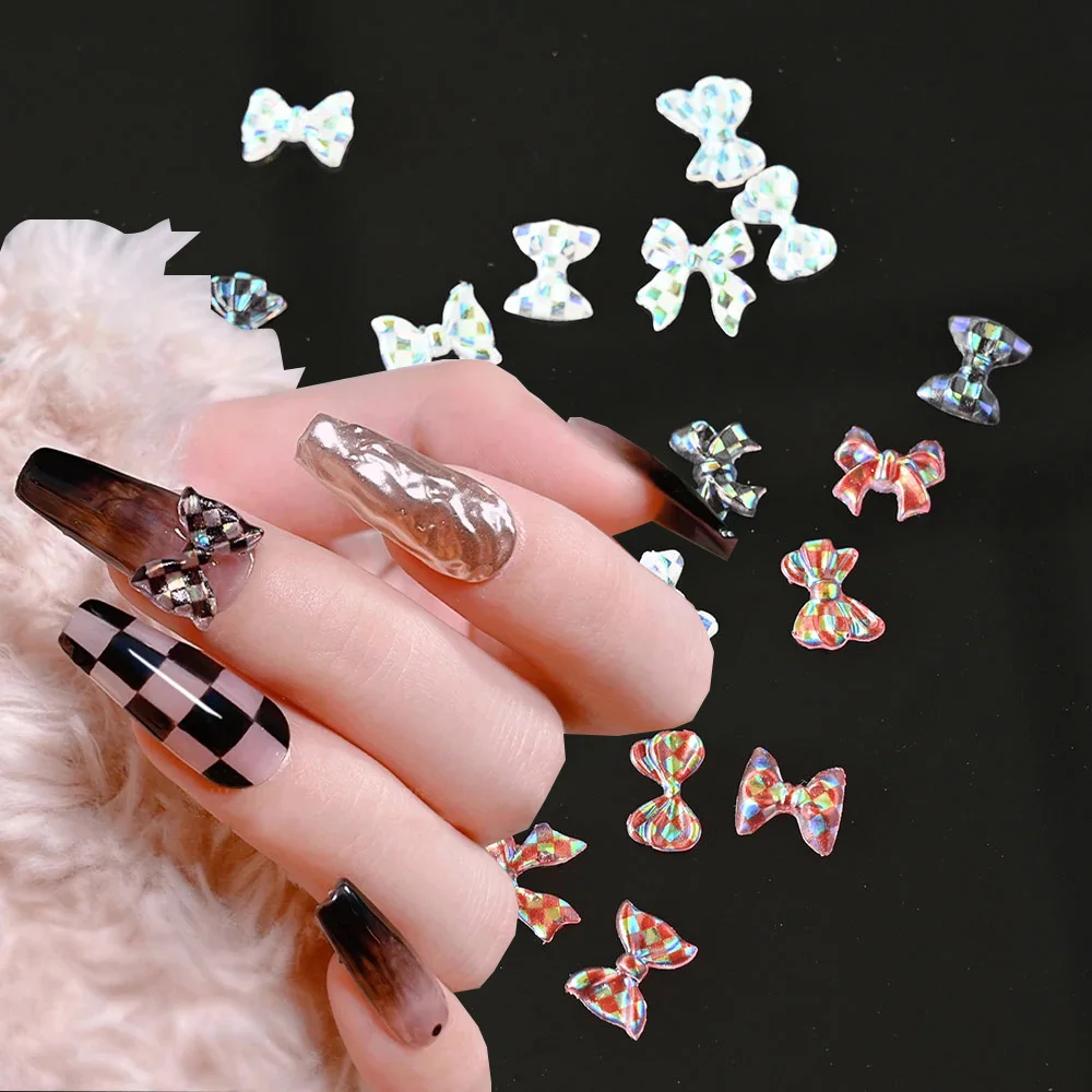 5g/bag 3D Aurora Checkerboard Bow Nail Charm Black White Red Resin Diamond DIY Jewelry Classic Checkerboard Manicure Accessories
5g/bag 3D Aurora Checkerboard Bow Nail Charm Black White Red Resin Diamond DIY Jewelry Classic Checkerboard Manicure Accessories