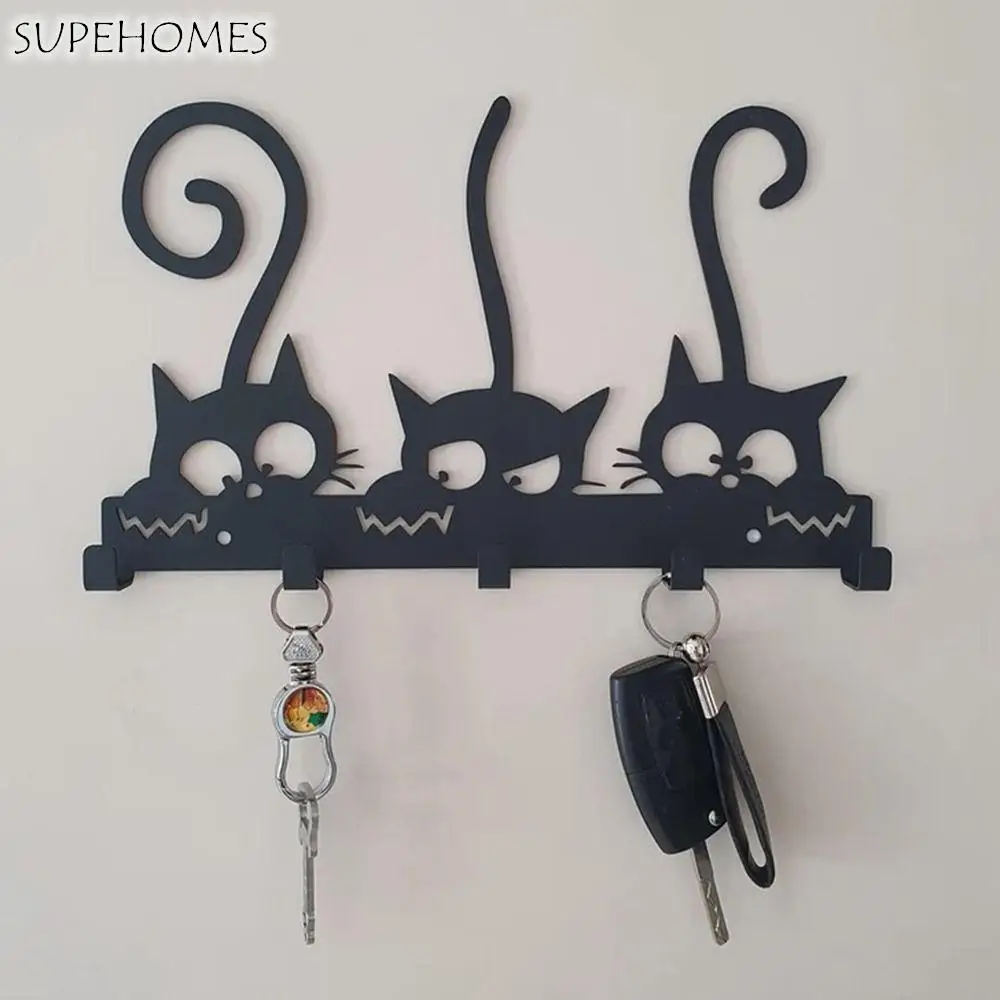 Symphony Orchestra Door Wall Hook Keychain Vintage Black Iron Cat Shaped Key Hanging Hook Coat Rack Home Decor Decorative Hooks
Symphony Orchestra Door Wall Hook Keychain Vintage Black Iron Cat Shaped Key Hanging Hook Coat Rack Home Decor Decorative Hooks