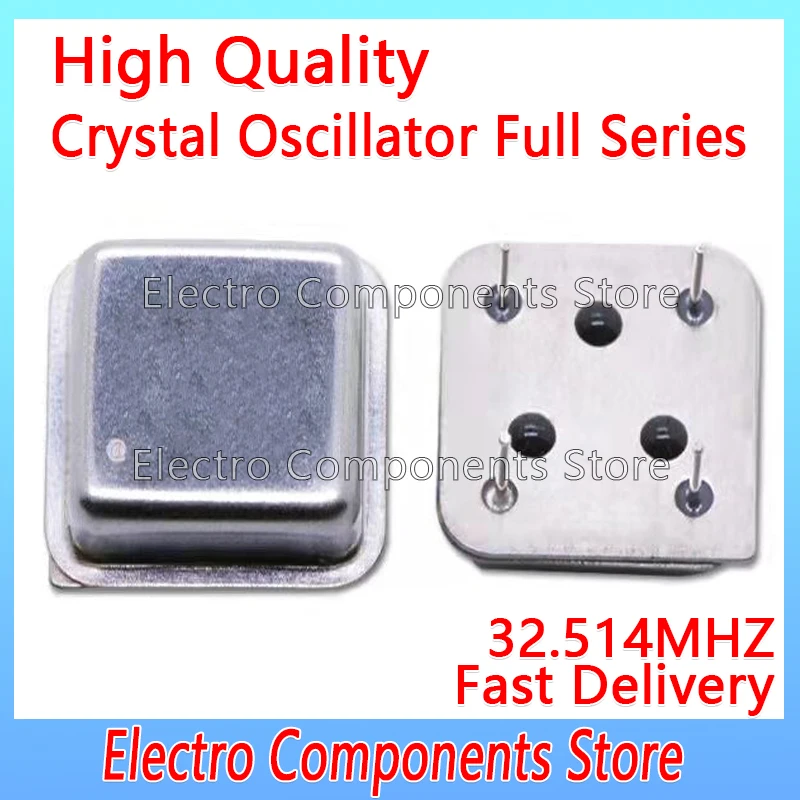 32.514M Square Half Size Clock Oscillators 32.5140MHz Active Crystal Oscillator Throught Hole 32.514MHz OSC DIP-4 OSC 4Pin DIP4
32.514M Square Half Size Clock Oscillators 32.5140MHz Active Crystal Oscillator Throught Hole 32.514MHz OSC DIP-4 OSC 4Pin DIP4