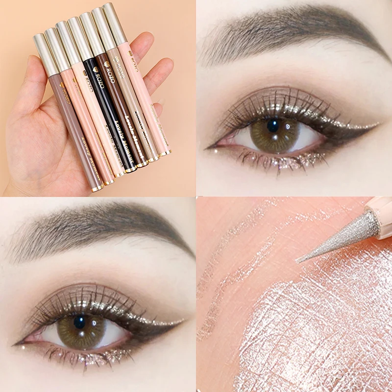 

Diamond Glitter Galaxy Champagne Liquid Eyeliner Lying Silkworm Eyelash Pen Quick Drying Not Bloom Natural Eyes Cosmetic Tools