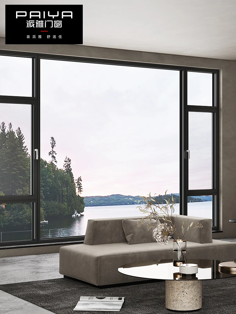Paiya doors windows Aegean internal open internal inverted bridge window study floor large glass sealed balcony system window
Paiya doors windows Aegean internal open internal inverted bridge window study floor large glass sealed balcony system window